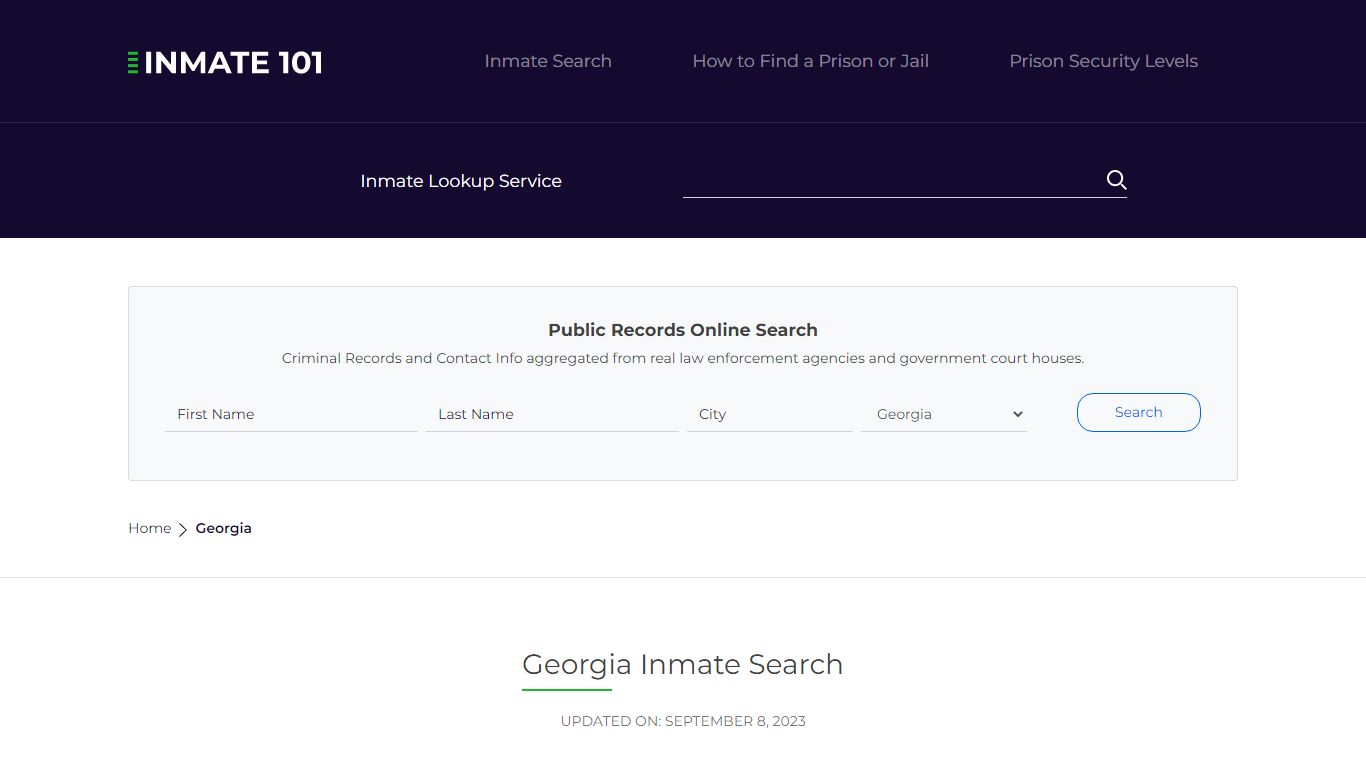 Georgia Inmate Search – Georgia Department of Corrections Offender Lookup